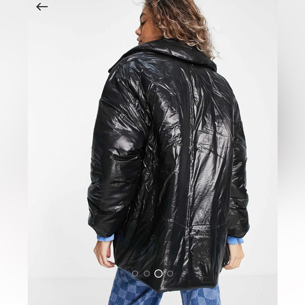 ASOS Black Puffer Jacket - Picture 3 of 5